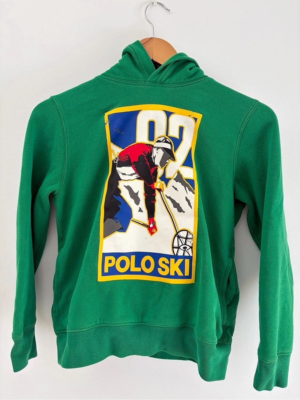 Polo Ralph Lauren Polo Ski Fleece Hoodie Green, Youth Medium (10-12).